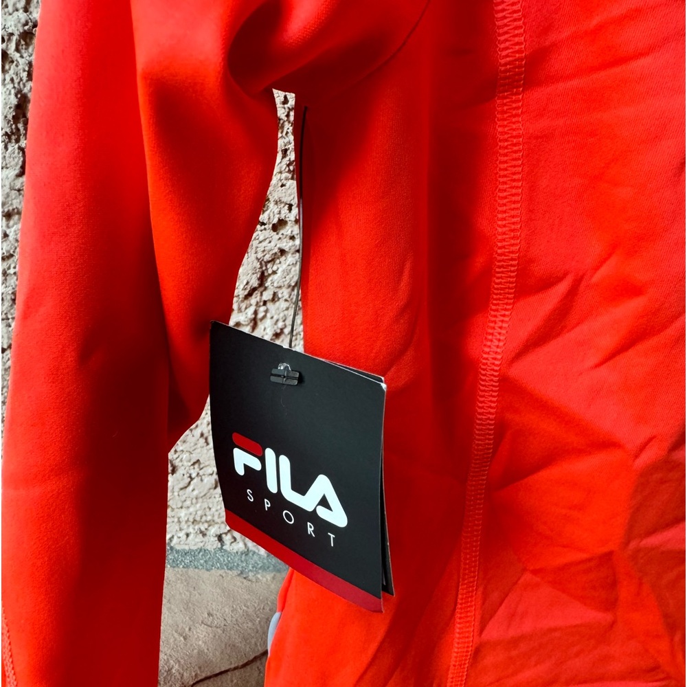 Activewear Fila Sport Bright Mandarin Long Sleeve Top - Picture 6 of 8